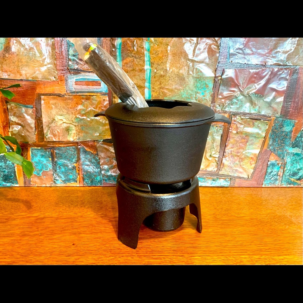 Dansk Cast Iron Fondue Set